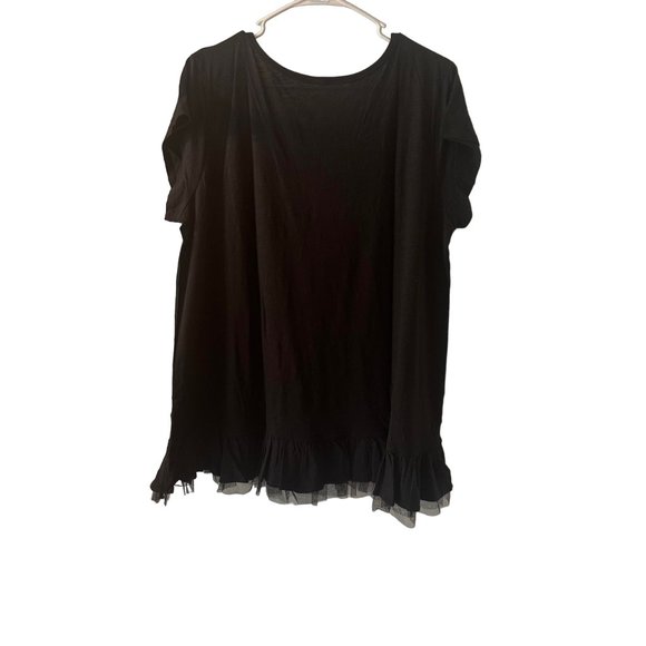 146	Hue  Blouse with ruffles and hearts	 1X - Picture 9 of 10